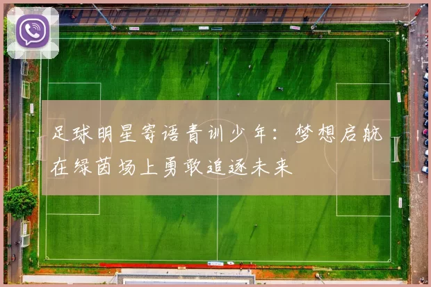足球明星寄语青训少年：梦想启航在绿茵场上勇敢追逐未来